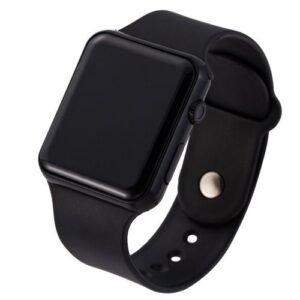 Silicone LED Digital Electronic Unisex Sports Wristwatch