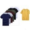 7 In 1 Unisex T- Shirt Round Neck Plain Black  Polo Tees
