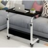 Black Multifunctional Laptop Table - Study Height Desk