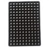 Anti-Slip Pure Rubber Electric Insulated Perforated Hollow Rain Water Resistant Door Foot Mat