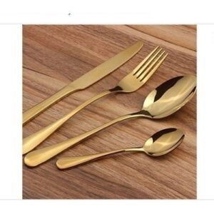 Gold Plated Cutlery - 24 Pieces