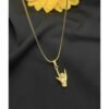 Gold Chain With Hand Pendant