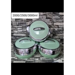 3 SETS OF DINNER PLATES .