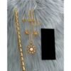 Awesome & Royal Luxury Fashion Set Of Classic  Bracelet,Earring, Necklace &Free Knuckle Ring Set