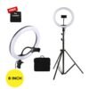 8''  Unique Selfie Ring Fill Led Light & Projection Stand