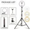 12inch Selfie Ring Light USB Lamp With Tripod For Makeup