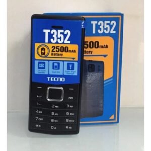 Tecno T352, Dual SIM, Camera, Flash Light, FM, 2500mAh, Black