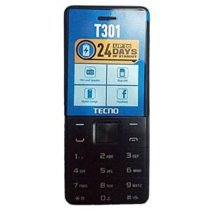 Tecno T301 Dual Sim With Camera & Torch Light, Fm Radio, Loud Speaker - Black
