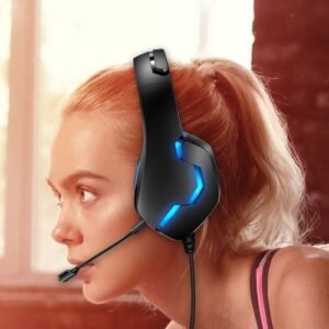 J10 Gaming Headset With Microphone LED Light For Xbox One, PS4, PC Computer, PS Vita, IOS Device, Android Device