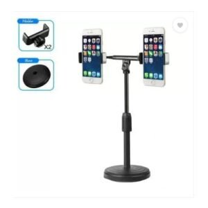 Two-Headed (Dual) Rotational Desktop Phone Stand Holder