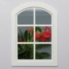 Arch Wooden Miniature Dollhouse Windows Frame 6 Pane Craft Acessories