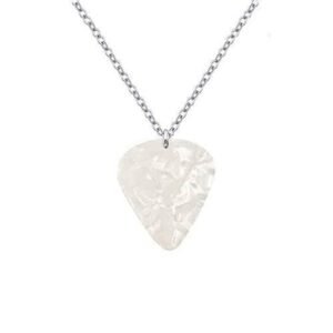 6Punk Eddie Munson Guitar Pick Pendant Necklace Stranger Things Titanium Steel WomenMen Red Necklaces Jewelry Acessories Gifts JIN