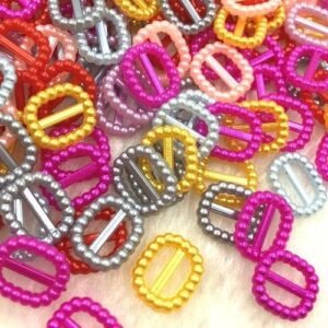 100pcs Mix Plastic Oval Pearl Flatback Acessories 10*13mm P23