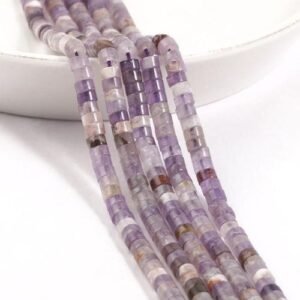 amethyst Natural  Rondelle Bead 4x2mm Turquoise Quartz Jasper Flat Round Disc Beads for Jewelry ing DIY let Acessories 15'