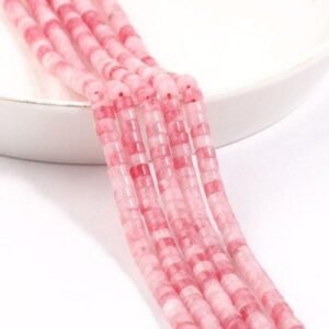 red jade Natural  Rondelle Bead 4x2mm Turquoise Quartz Jasper Flat Round Disc Beads for Jewelry ing DIY let Acessories 15'