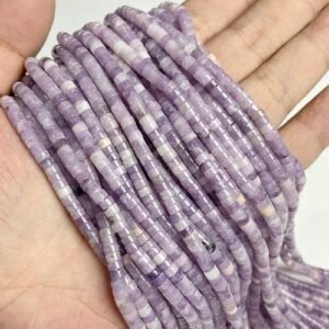 26 Purple Mica Natural  Rondelle Bead 4x2mm Turquoises Quartz Jaspers Flat Round Disc Spacer Bead for Jewelry ing DIY let Acessory