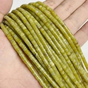 4 Jade Natural  Rondelle Bead 4x2mm Turquoises Quartz Jaspers Flat Round Disc Spacer Bead for Jewelry ing DIY let Acessory