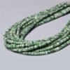 42 Green Dot Natural  Rondelle Bead 4x2mm Turquoises Quartz Jaspers Flat Round Disc Spacer Bead for Jewelry ing DIY let Acessory
