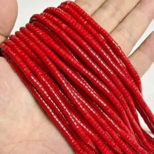 11 Red porcelain Natural  Rondelle Bead 4x2mm Turquoises Quartz Jaspers Flat Round Disc Spacer Bead for Jewelry ing DIY let Acessory