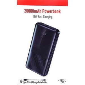 itel 20000mAh Fast Charging, Bright Torch Power Bank Free Gift