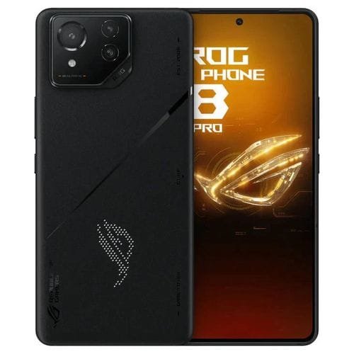 Asus ROG Phone 8Pro - 6.78" (16GB RAM, 512GB ROM) Android 14 (50/32/13)MP + 32MP Selfie - Snapdragon 8 Gen3 - 5G - 5500mAh - Black