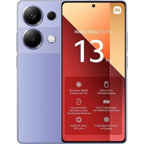 XIAOMI Redmi Note 13 Pro, 6.67" (256GB/8GB) 4G LTE, 5000mAh- Purple
