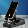 Foldable Desktop Tablet Phone Holder With Bluetooth Speaker And Powerbank