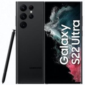 Samsung Galaxy S22 Ultra - 6.8" (12GB RAM, 256GB ROM) Android 12 (108/10/10/12)MP + 40MP Selfie - 5G - S-Pen - 5000mAh - Black