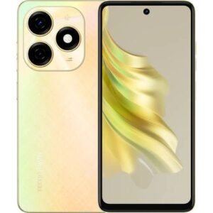 Tecno Spark 20 (KJ5) 6.6" HD+, 128GB ROM + Up To 8GB RAM, 50MP + 32MP Selfie, 5000mAh +18W, G85, 4G, Finger & Face ID - Gold