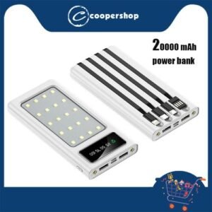 Power Banks 20000mAh With LED Camping Lantern Rechargeable