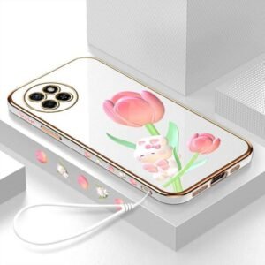 Itel S23 Case Cute Rabbit Soft 6D Plating Phone Back Cover