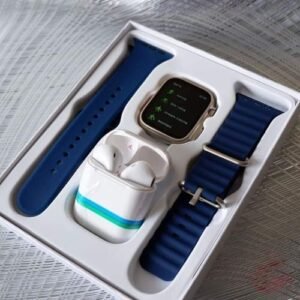ULTRA Smart Watch With Earpod Double Strap 2.0" BLUE