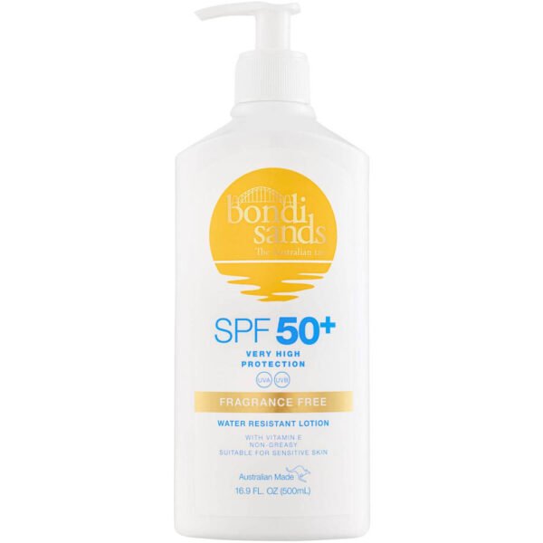 Bondi Sands SPF 50+ Fragrance Free Sunscreen Lotion Pump Pack 500ml