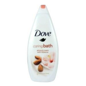 (Broken Cover) Dove Caring Bath Almond Cream with Hibiscus | 750ml