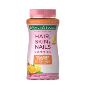 {Supplement} Natures bounty Hair, Skin & Nails + Collagen Tropical Citrus 80 gummies