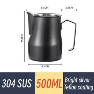 350ML/500ML/950ML Stainless Steel Milk Jugs Frothing Pitcher Pull Flower Cups Coffee Milk Steaming Jug Coffeware Frothing Jug