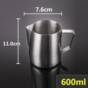 300L/600L/900L Stainless Steel Frothing Jug Coffee Cappuccino Milk Pot Espresso Cups Latte Art Milk Frother Frothing with Scale