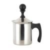 ble Manual Milk Frother Safe Milk Foam er with Lid Anti-corrosion Long Lasting Latte er