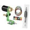 Low Noise Rotary Tattoo Shader Machine Cartridge Grip Nipples Green