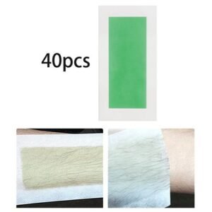 40 Pieces Hair Removal  Strips Waxing Wipe Sticker For Bikini Area