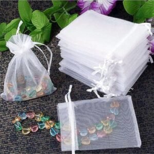 4x6 Inch Organza Bags, Drawstring Organza Gift Bags- 30pcs