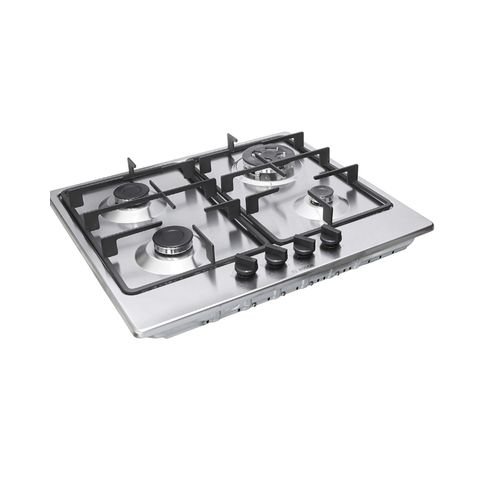 Gs Geesonic Built In Gas Hob Stainless Steel 4 Burner Silver