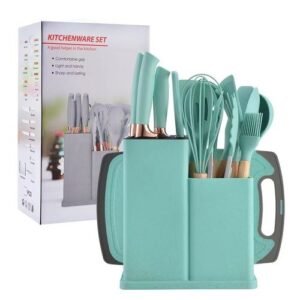 19 Sets Of Silicone Kitchenware Spoon And Quality Knife