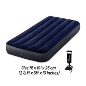Intex Mini Airbed Camping Bed Outdoor Air Mattress With Pump 30" X 75" X 10