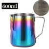 350/600ml 304 Stainless Steel Milk Jug Cup Frother Coffee Milk Bubble Cup Utensils Milk Frothing Pitcher Pot Graduated Cup