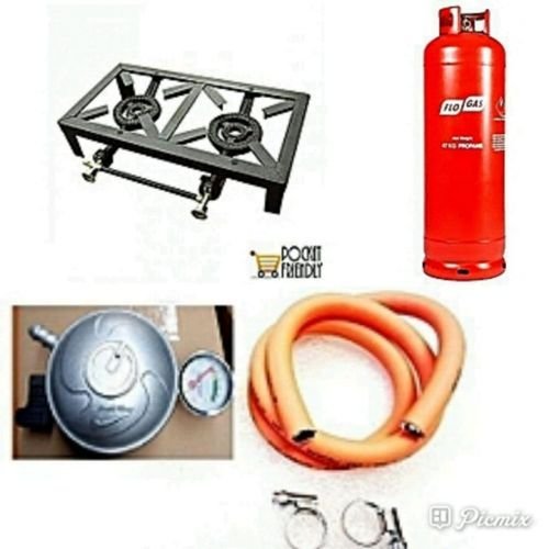 19kg Cylinder 2 Burner Industrial Cooker+free Hose Regulator