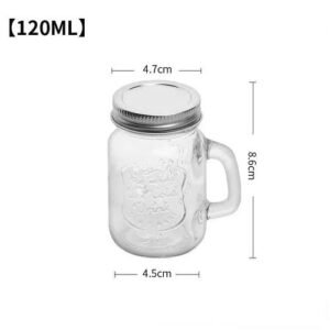 2pcs Mini Picnic ce Gl Bottle Small Coffee Gl Tasting Container Carry-on Box Honey Dispensing Sealed Tank