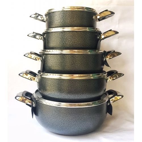 Tornado Set Of 5 Non Stick Cooking Pots (Medium To Small)