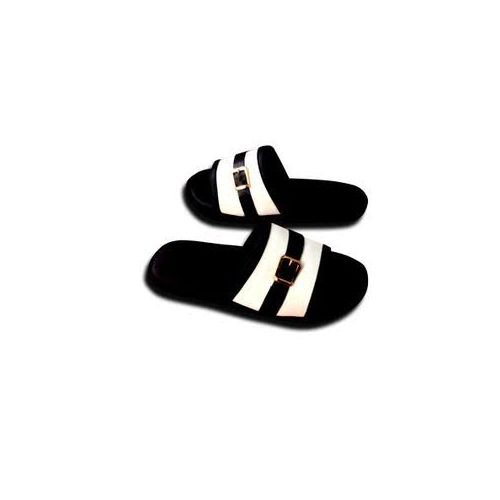 Quality Mens Palm Slippers Black