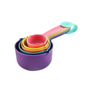 5Pcs Plastic Measuring Cups Spoon Scoop Kitchen-